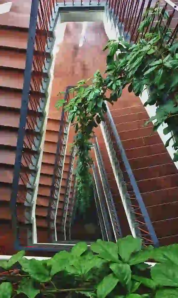 Treppenhaus im Schulturm